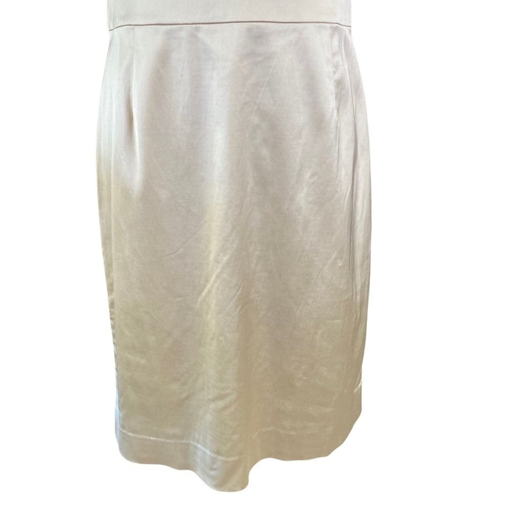 New Antonio Melani Women's Dress Sz 6 Gold Viscose Sequin‎ Sheath Party New - Picture 3 of 11